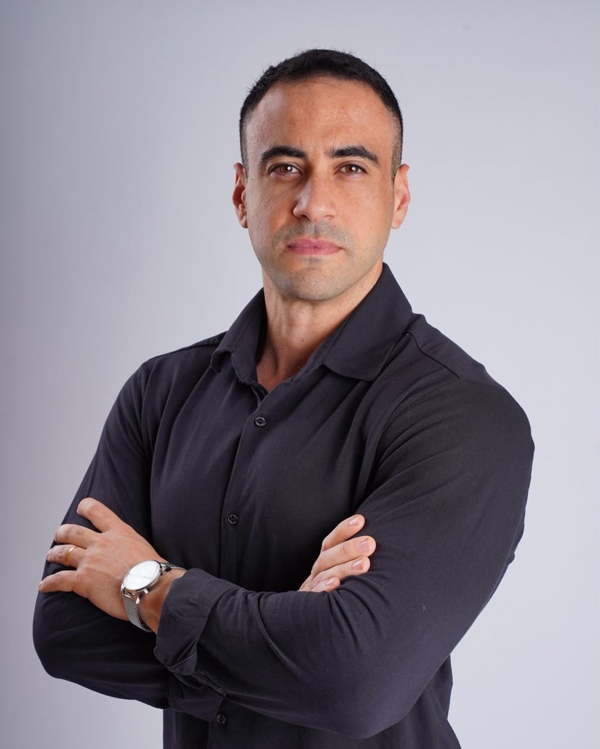 Nutricionista Davi Felix de Pinho em atendimento